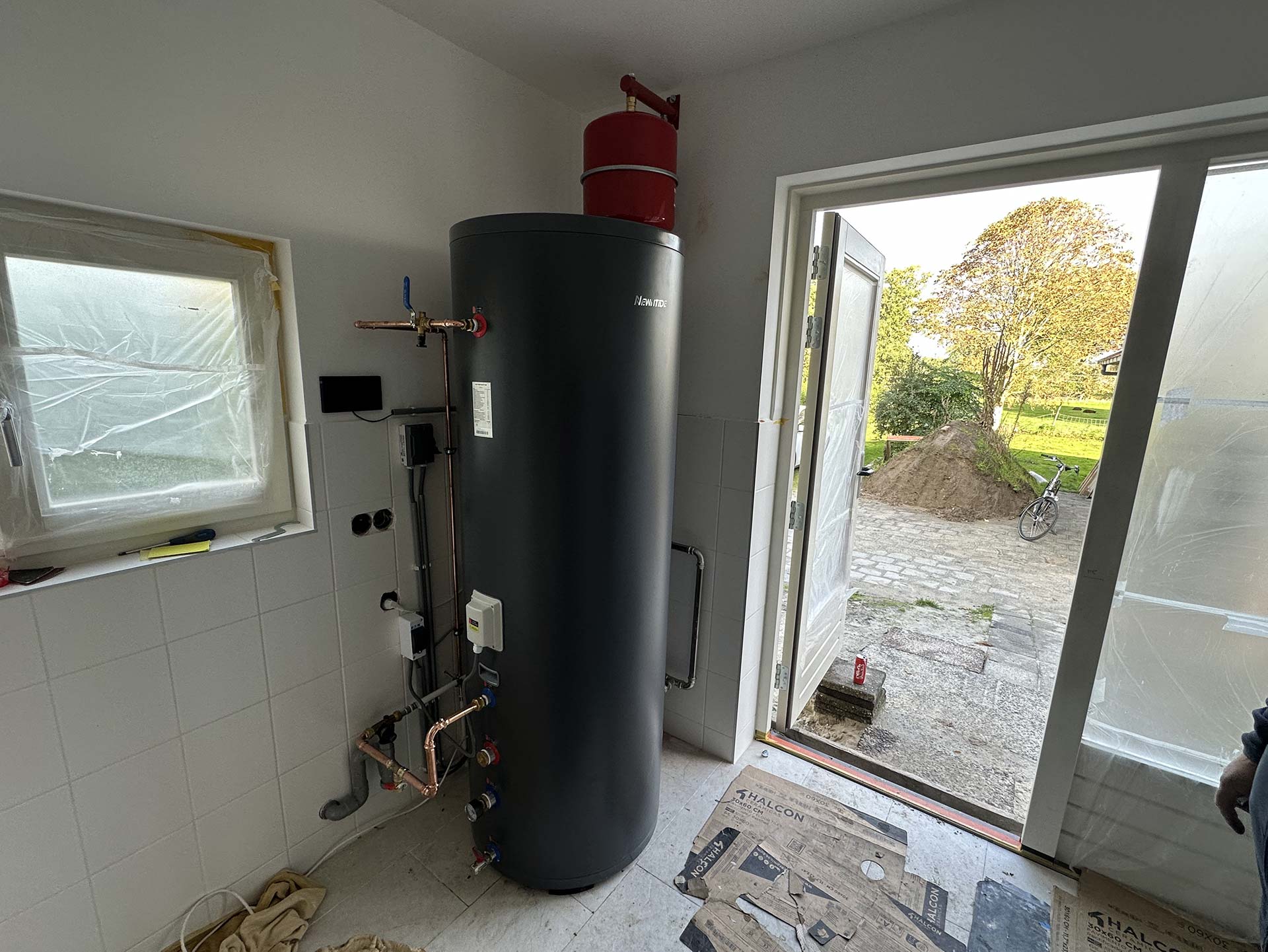 Installatie van een compact combinatievat Drenthe